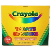 Wholesale - 12pk CRAYOLA SOCKS BOX SET SIZE 4-6, UPC: 193159166212